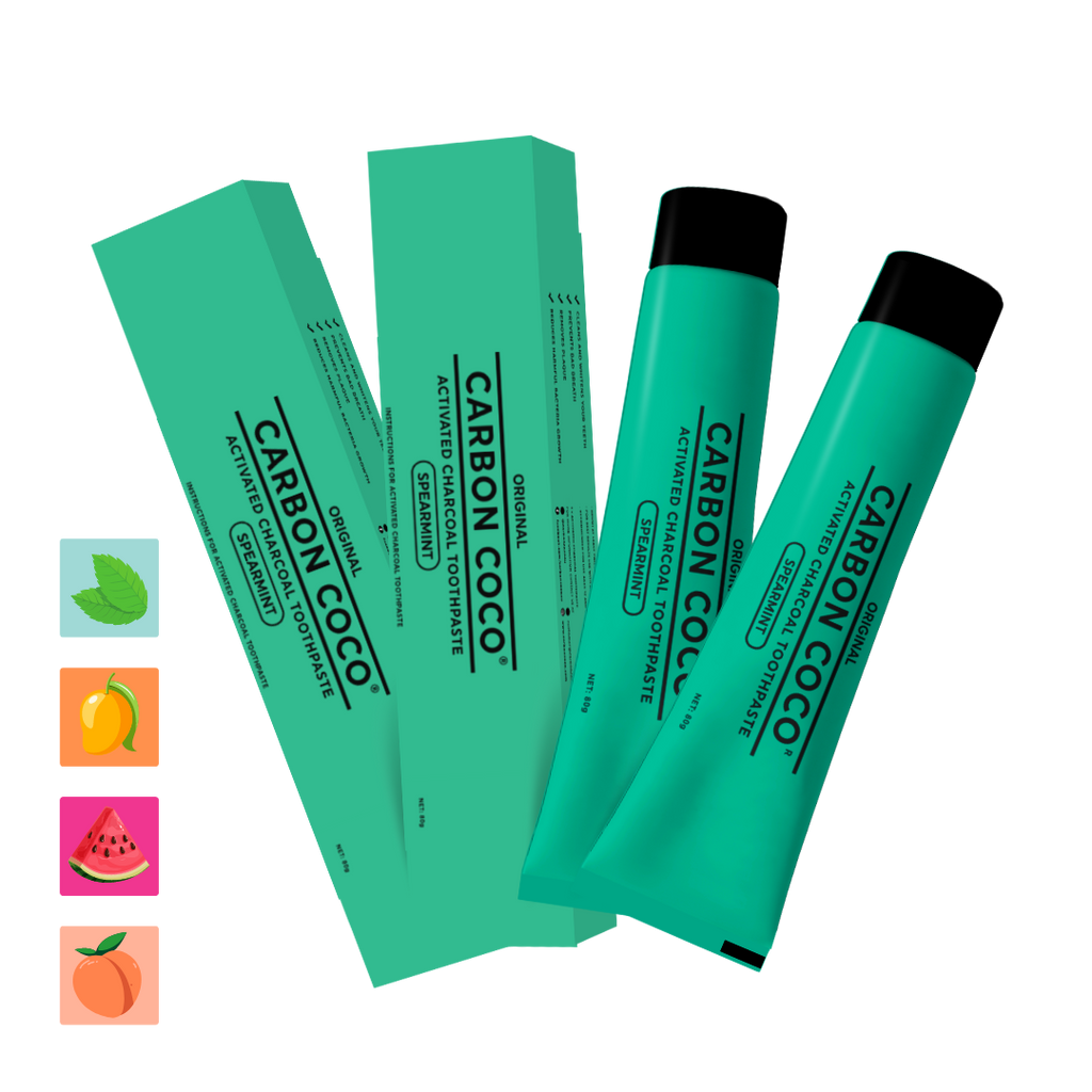 Activated Charcoal Toothpaste fluoride free - Duo Pack – Carbon Coco